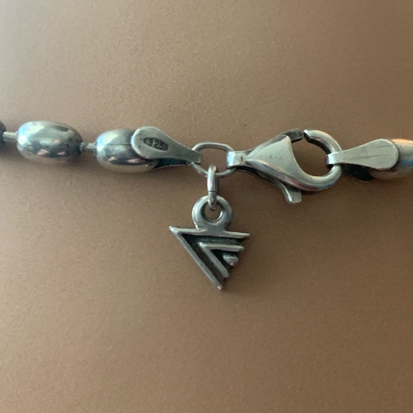 Silpada TAG TEAM - STERLING RARE HTF Spiral Pendant & Bubble Link Chain Necklace - Picture 5 of 10